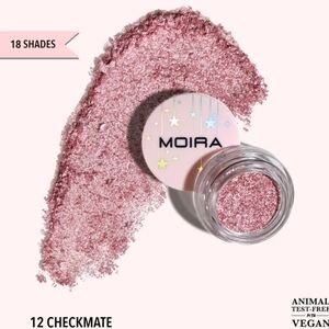 Moira Shimmering Pink Eyeshadow - Vegan Formula 12 Checkmate